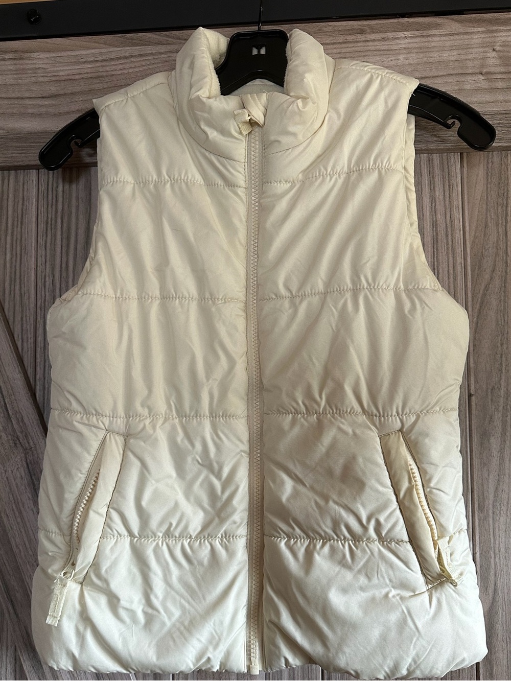 Cream Color Puffer Vest Girls XL
